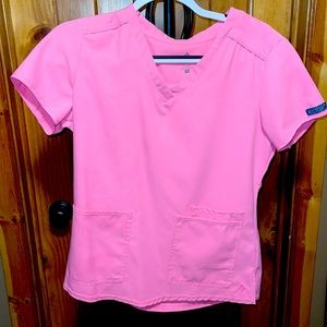 Medcouture light pink scrub top - like new